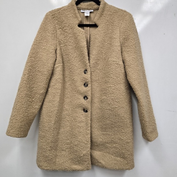 cozy earth Jackets & Blazers - Carol Wren Cozy Women's Button down Sweater Jacket‎ Large Khaki Beige